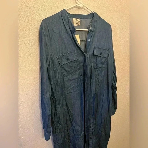 Laurie felt denim dress with tie NWT - Picture 3 of 7